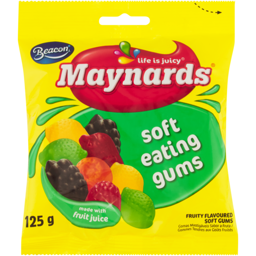 Maynards Soft Fruity Gums 125gr