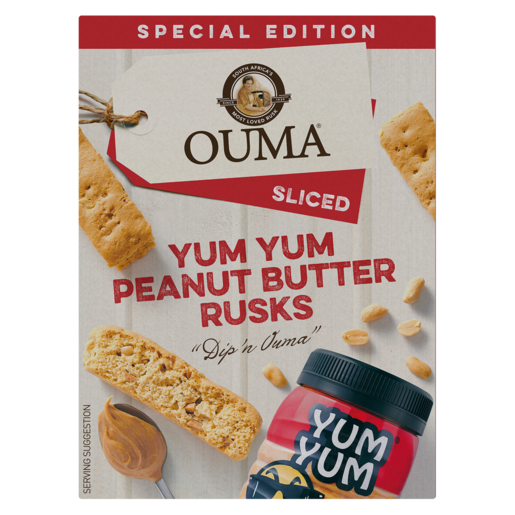 Ouma Rusk Yum Yum Peanut Butter 450gr