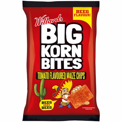 Willards Big Corn Bites Tomato 120gr