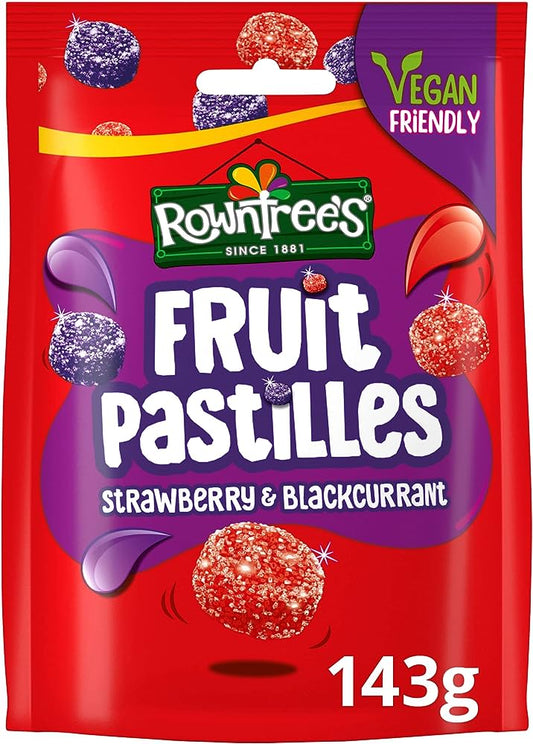 Rowntrees Fruit Pastilles Straw&Black 143g