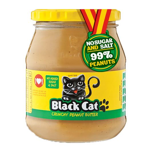 Black Cat No Added Sugar Crunchy Peanut Butter 400gr