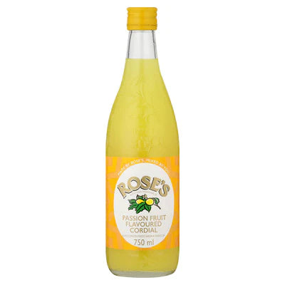 Roses Passion Fruit Cordial 750ml